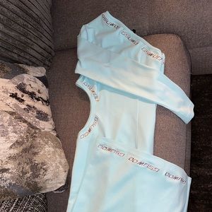 Gwuwoo Female Teal Blue Dress